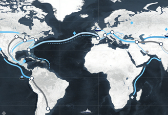 多港口、多路线选择